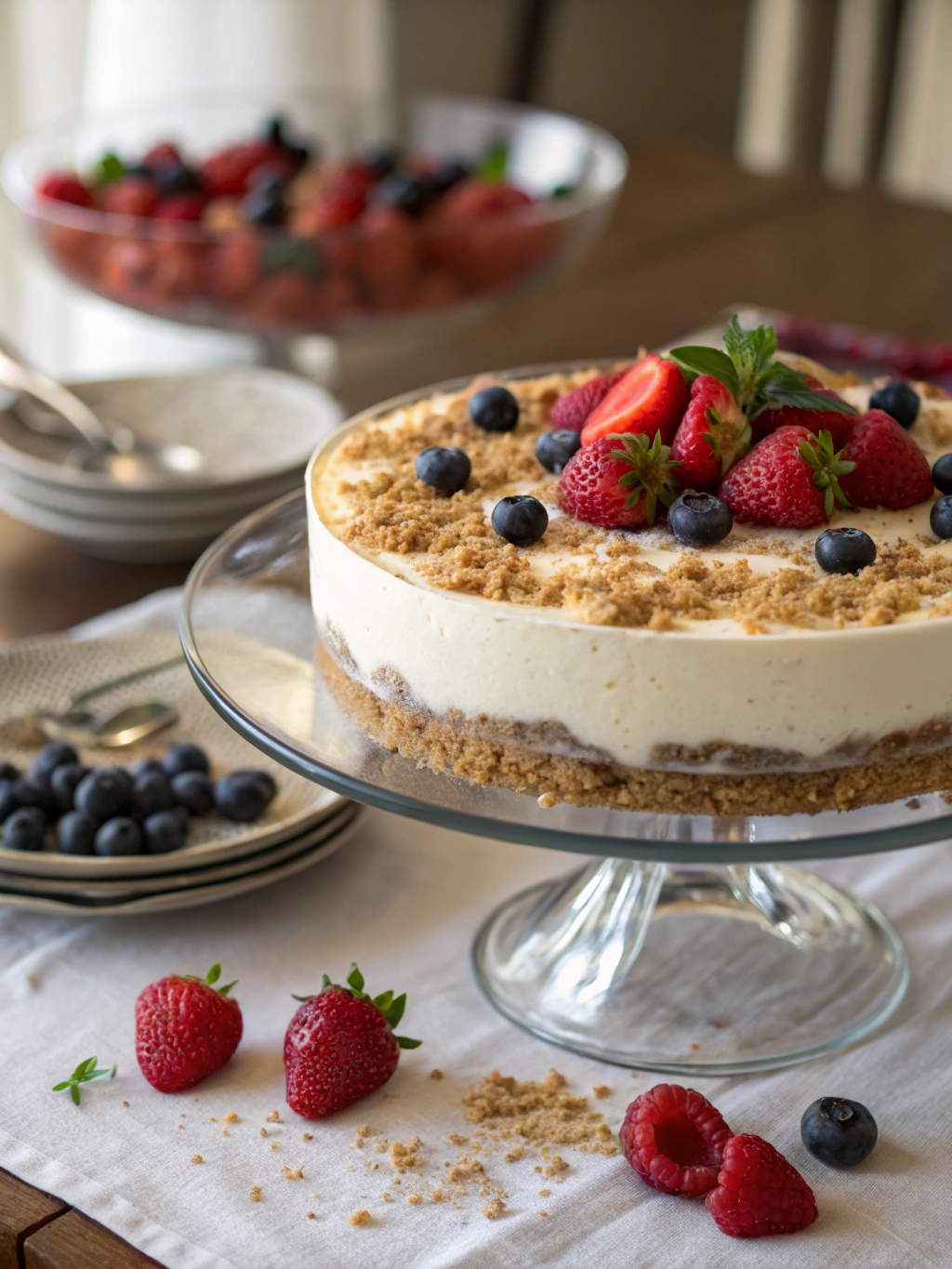 No-bake cheesecake
