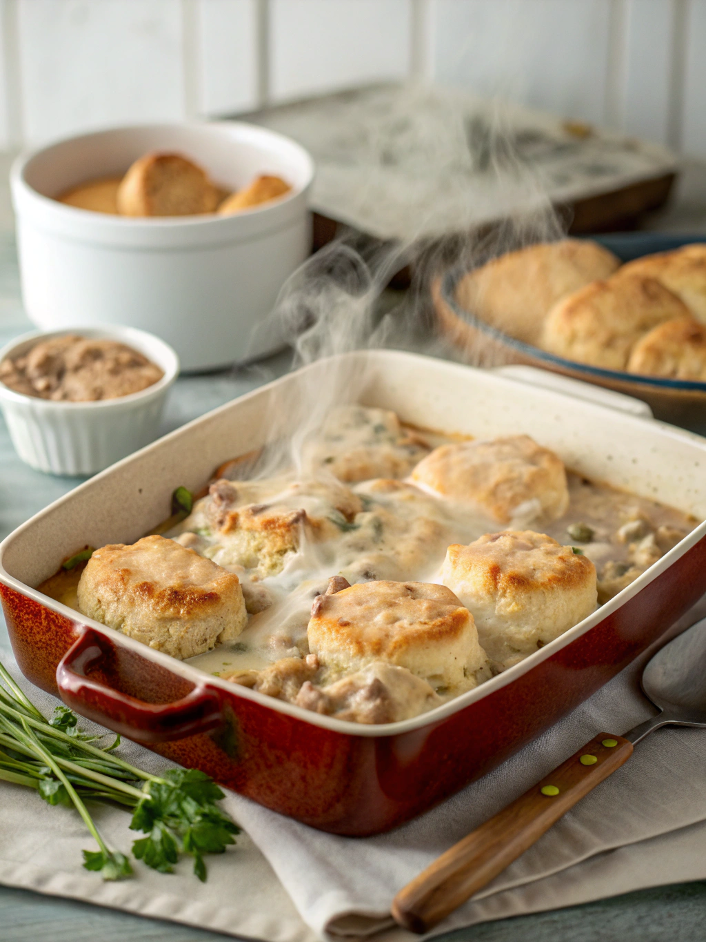 Biscuit & Gravy Casserole