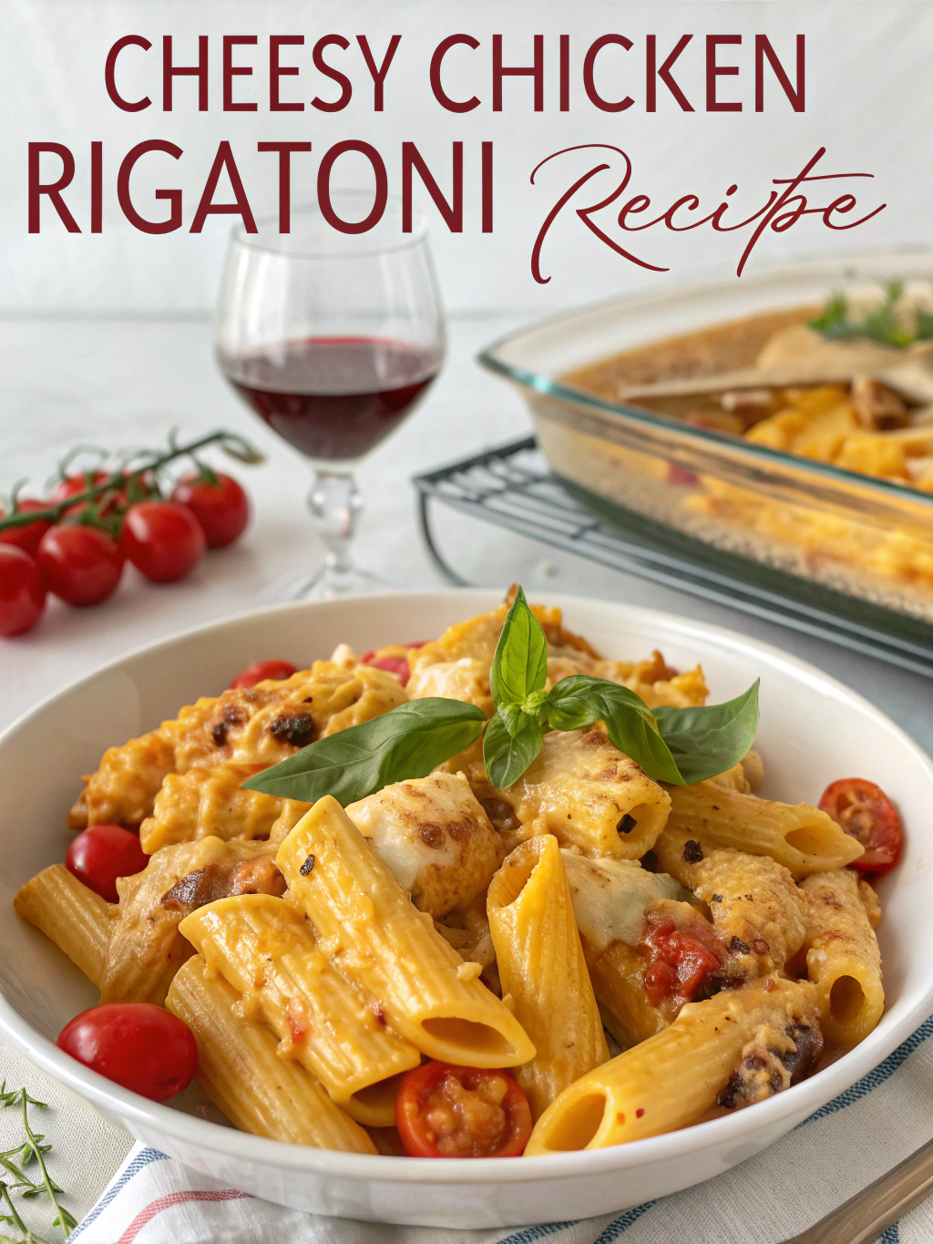 Cheesy Chicken Rigatoni Recipe
