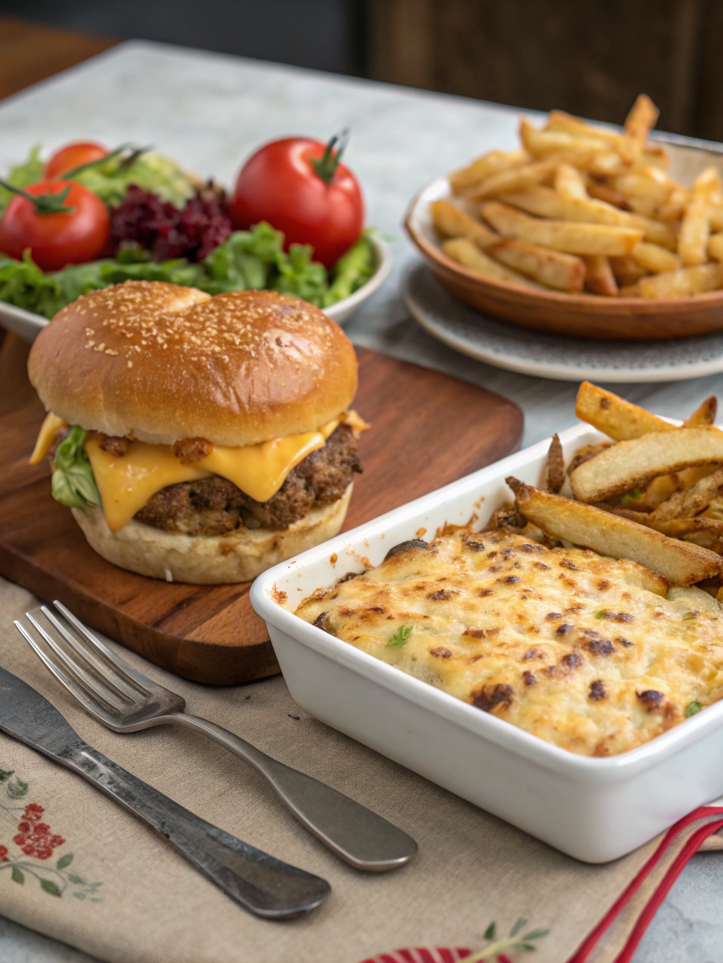 Cheesy Hamburger Potato Casserole