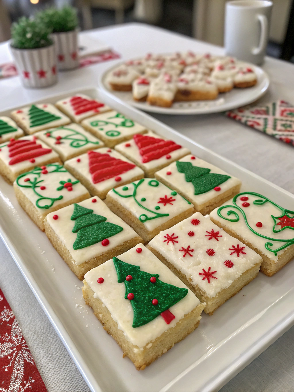 Christmas Sugar Cookie Bars