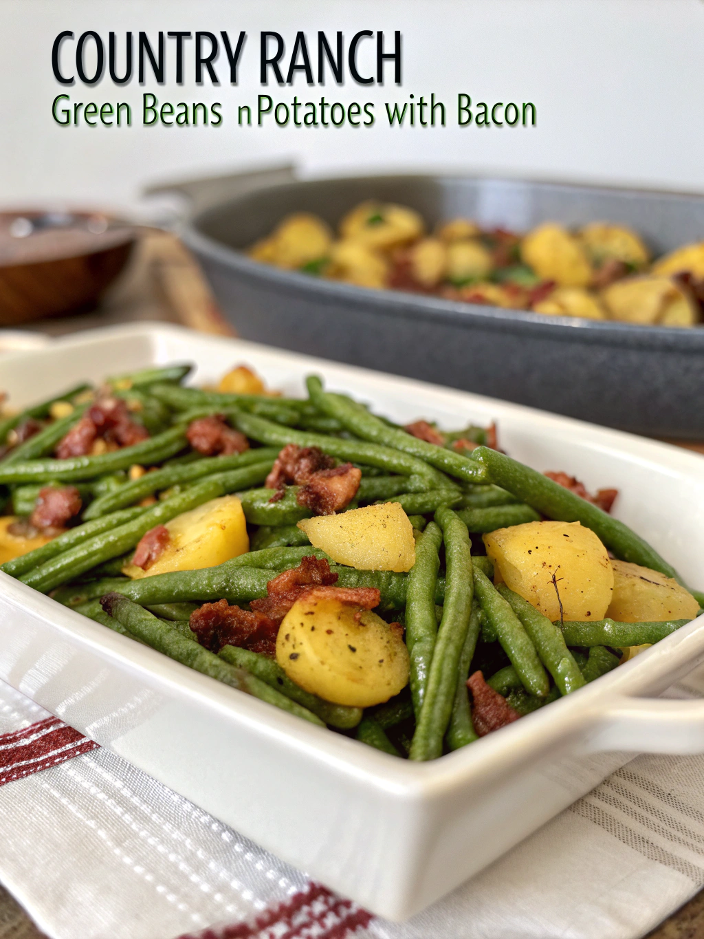 Country Ranch Green Beans ‘n Potatoes with Bacon