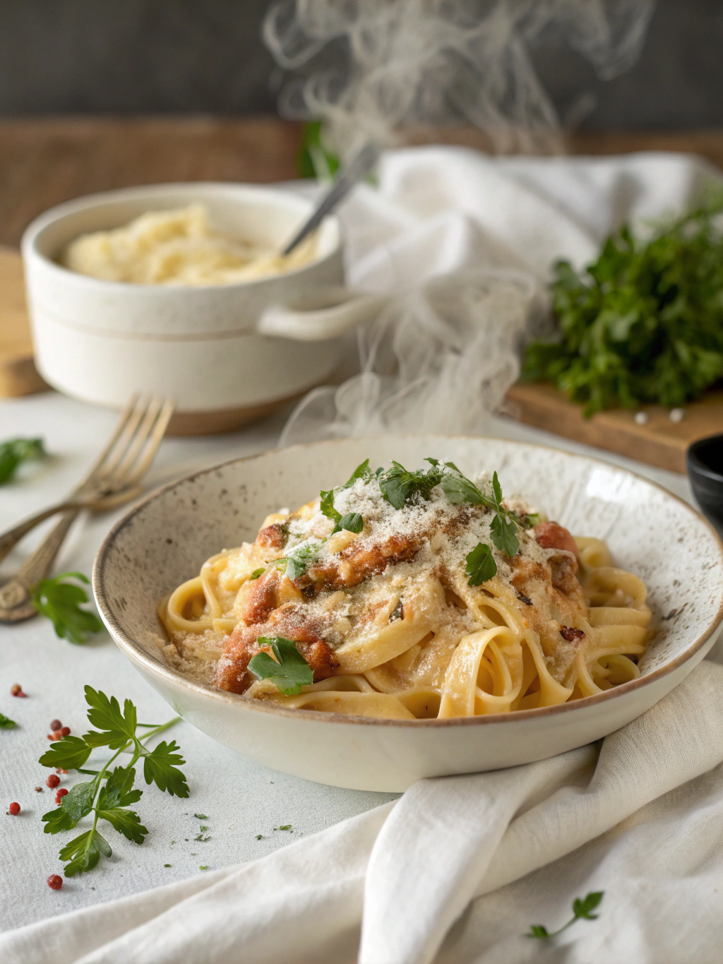 Creamy pasta dishes