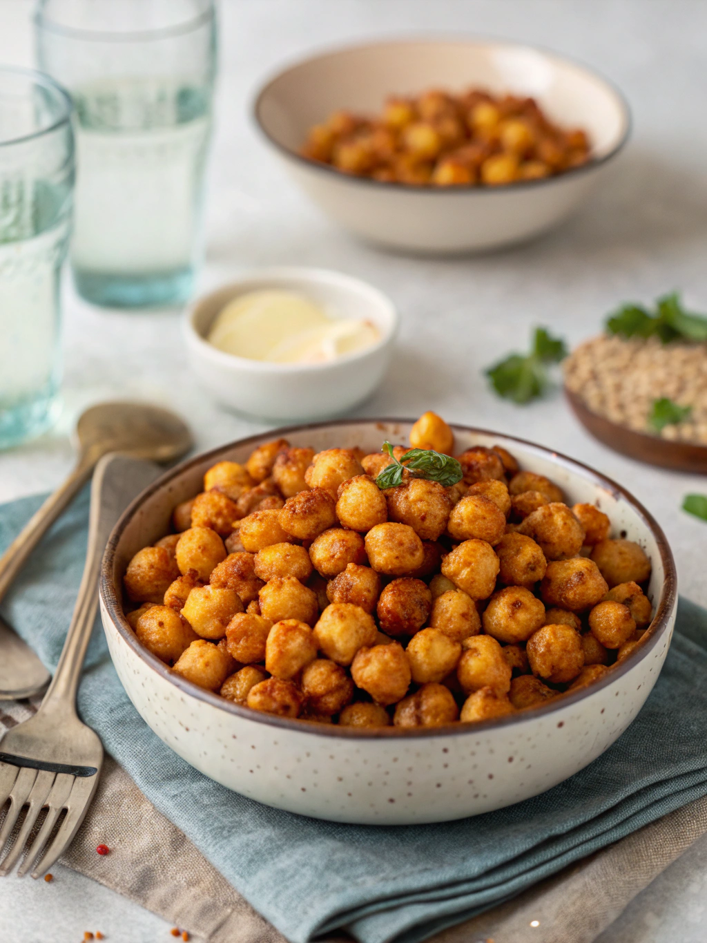 Crispy Air Fryer Chickpeas