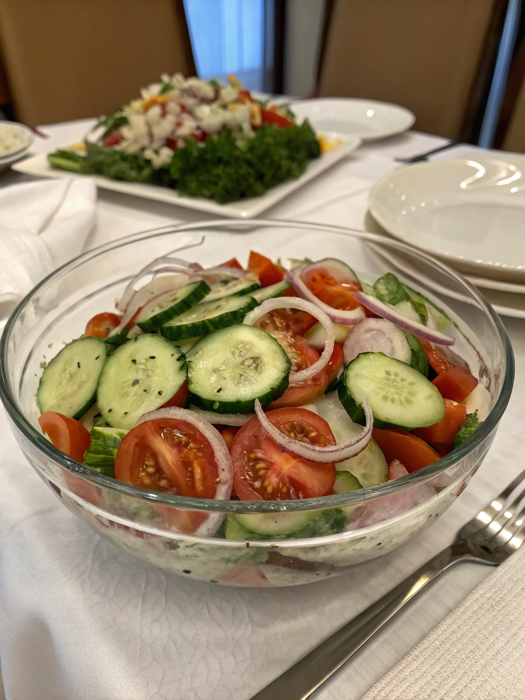 Cucumber Tomato Onion Salad