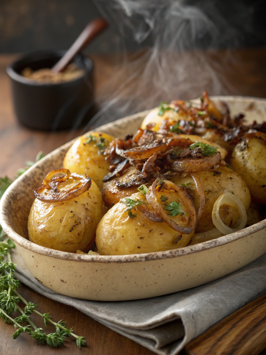 French Onion Potatoes