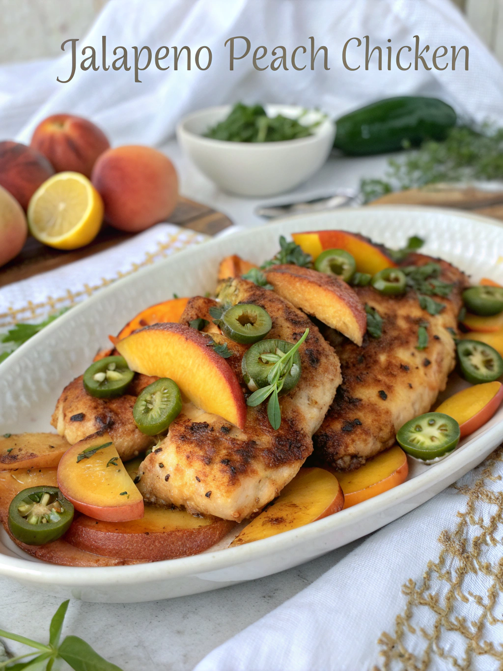 Jalapeño Peach Chicken