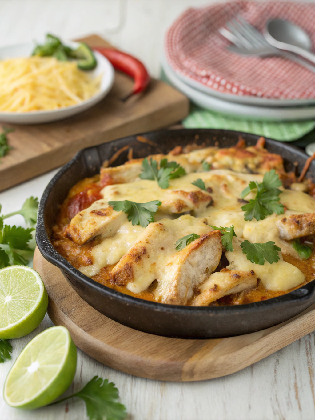 Mexican Chicken with Cheese Sauce