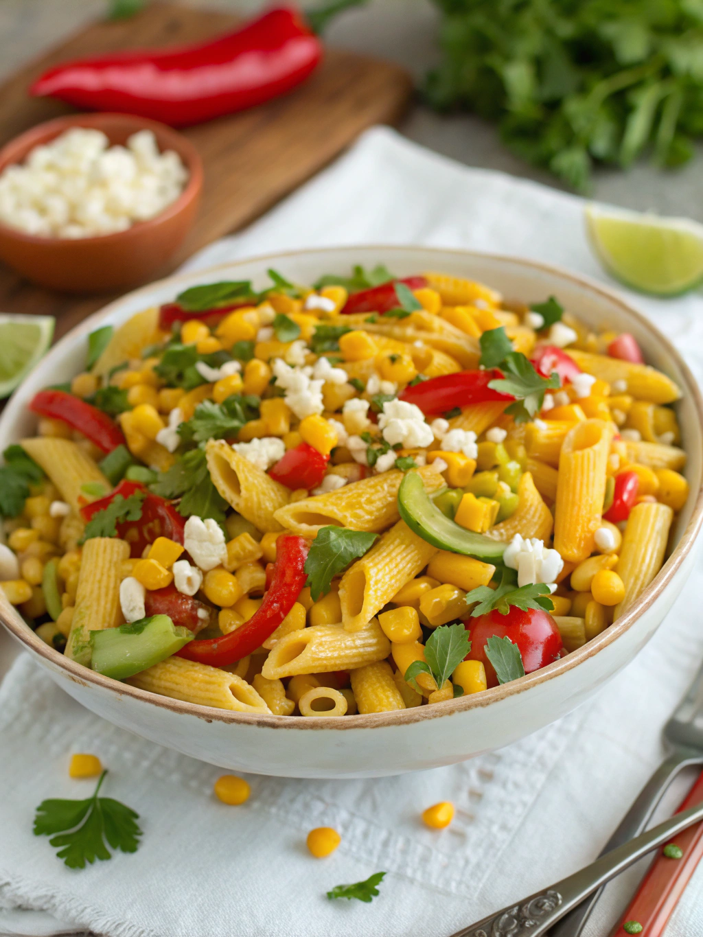 Mexican Street Corn Pasta Salad