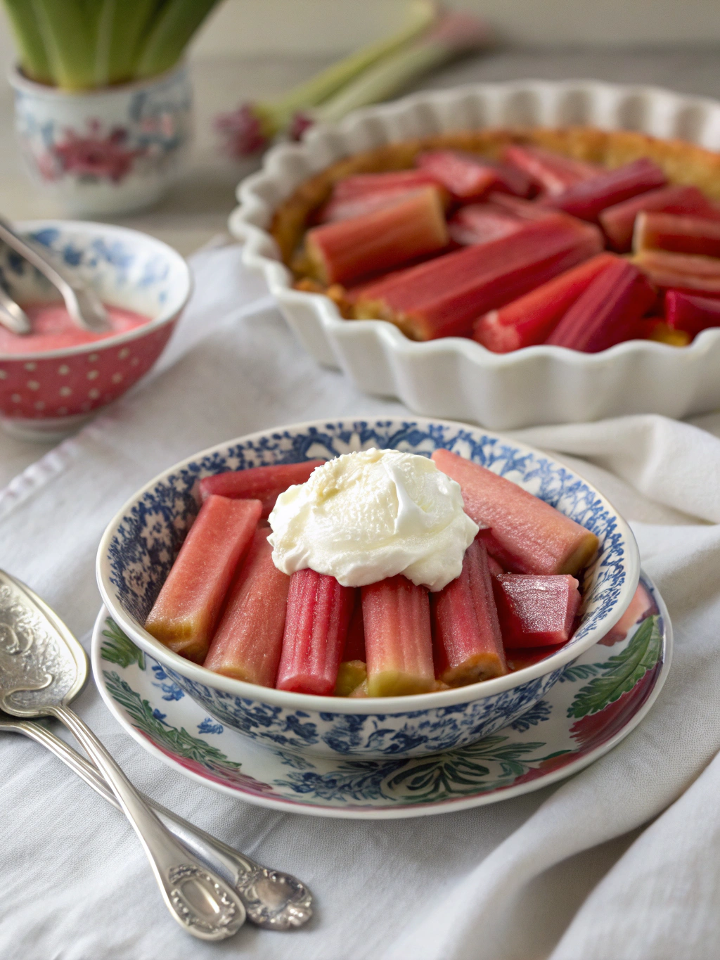 Rhubarb dessert