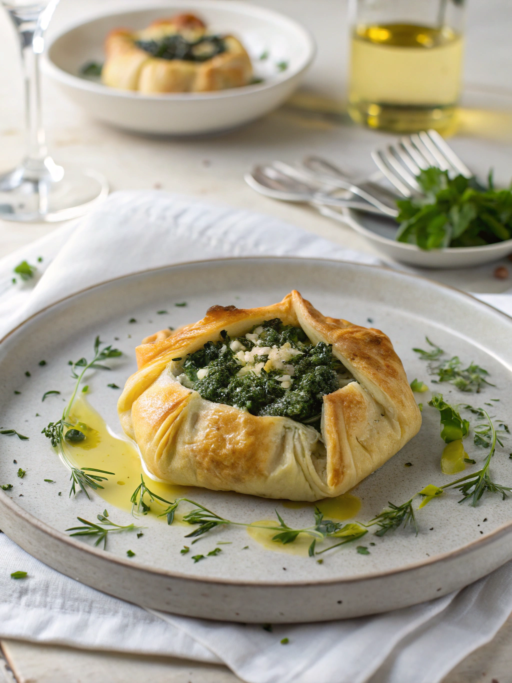 Spinach Stuffed Pastry