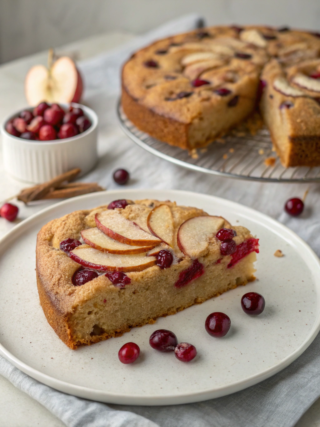Apple Cranberry Cake