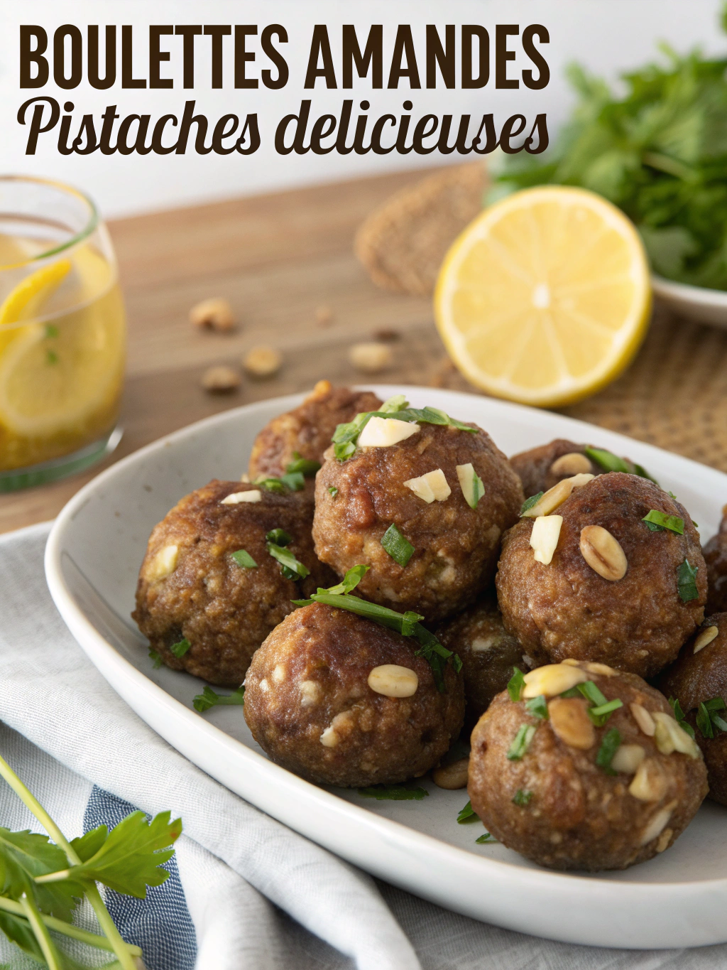 Boulettes Amandes Pistaches Délicieuses