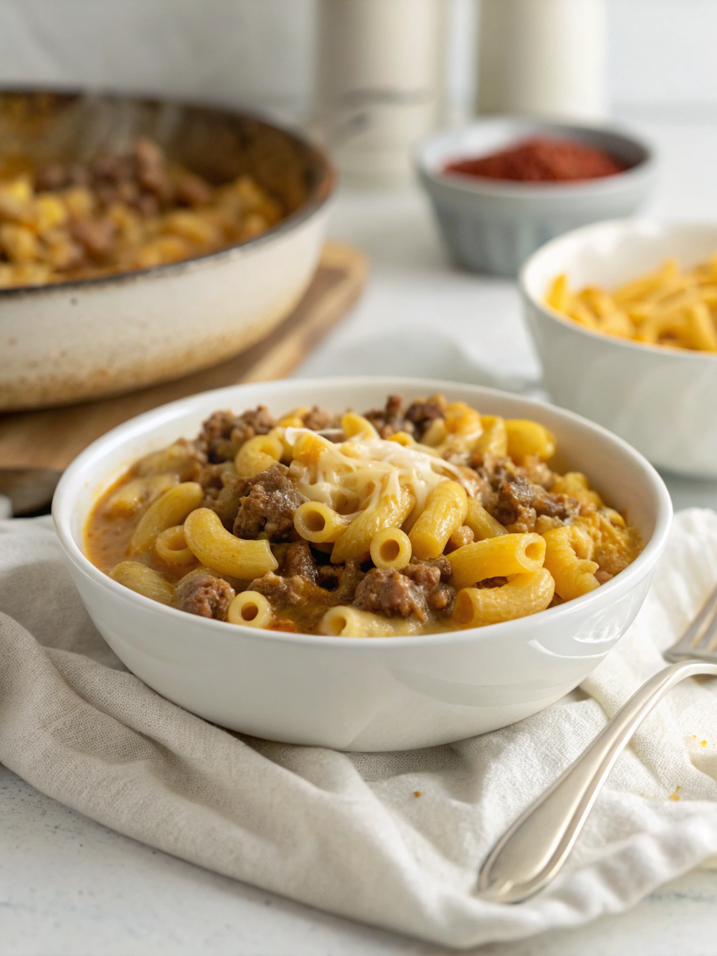 Cheeseburger Macaroni Soup