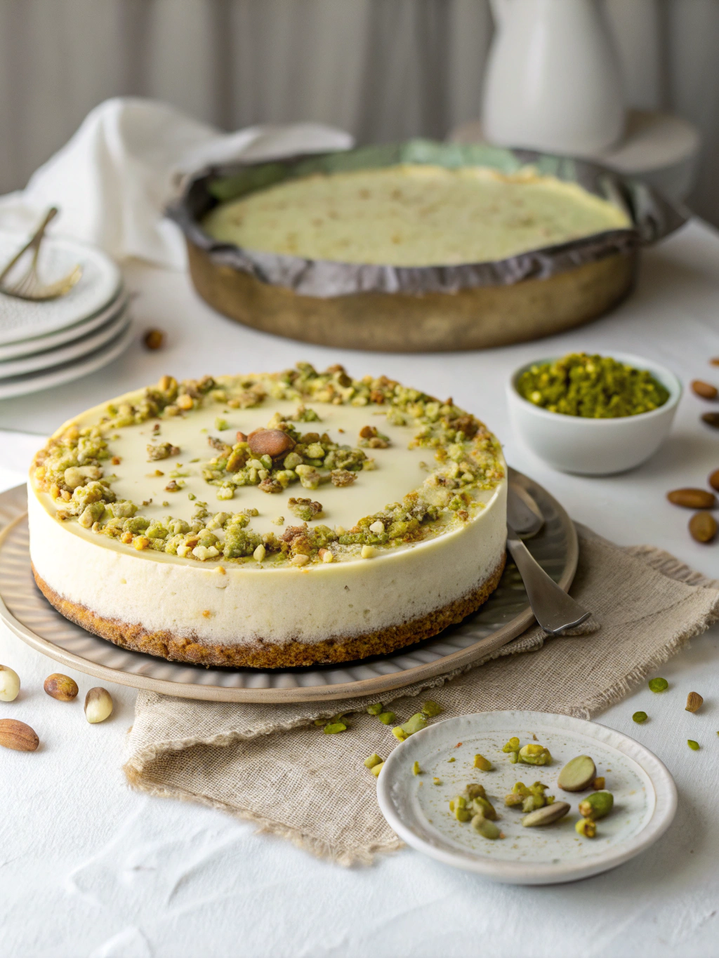 Cheesecake à la Pistache Facile