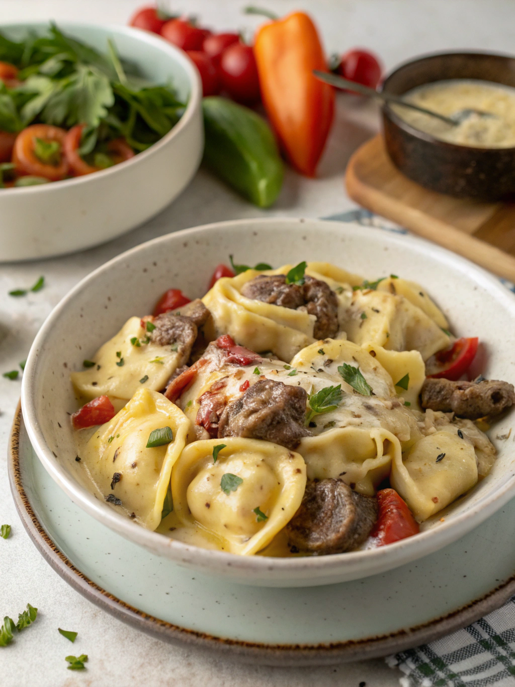 Cheesesteak Tortellini
