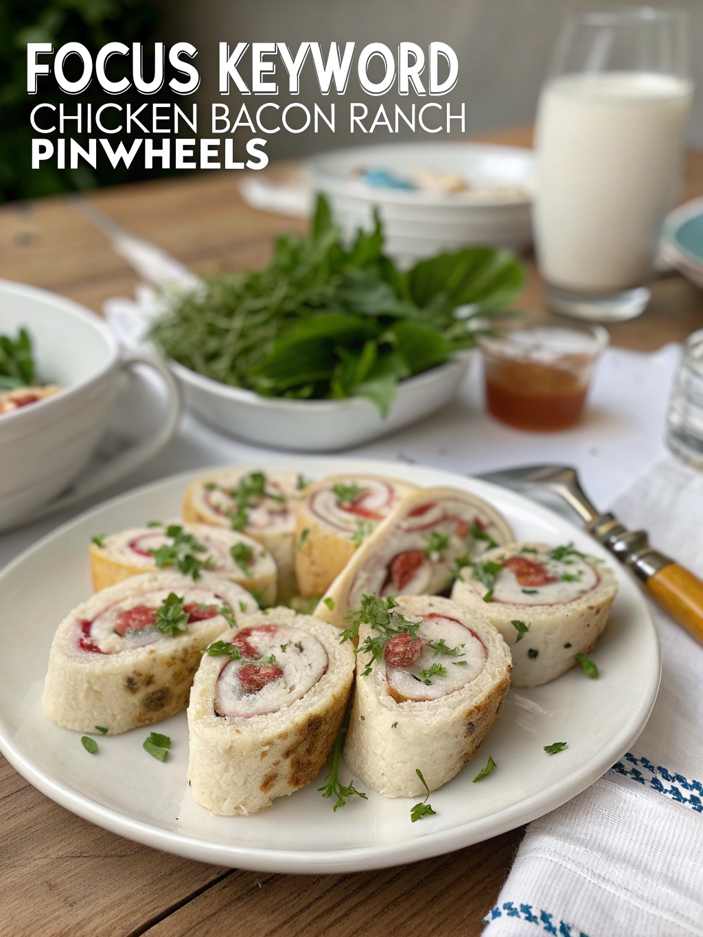 Chicken Bacon Ranch Pinwheels