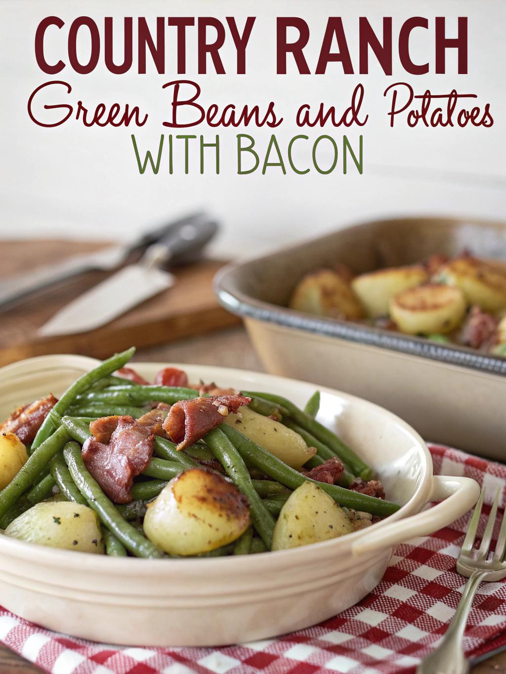 Country Ranch Green Beans and Potatoes with Bacon
