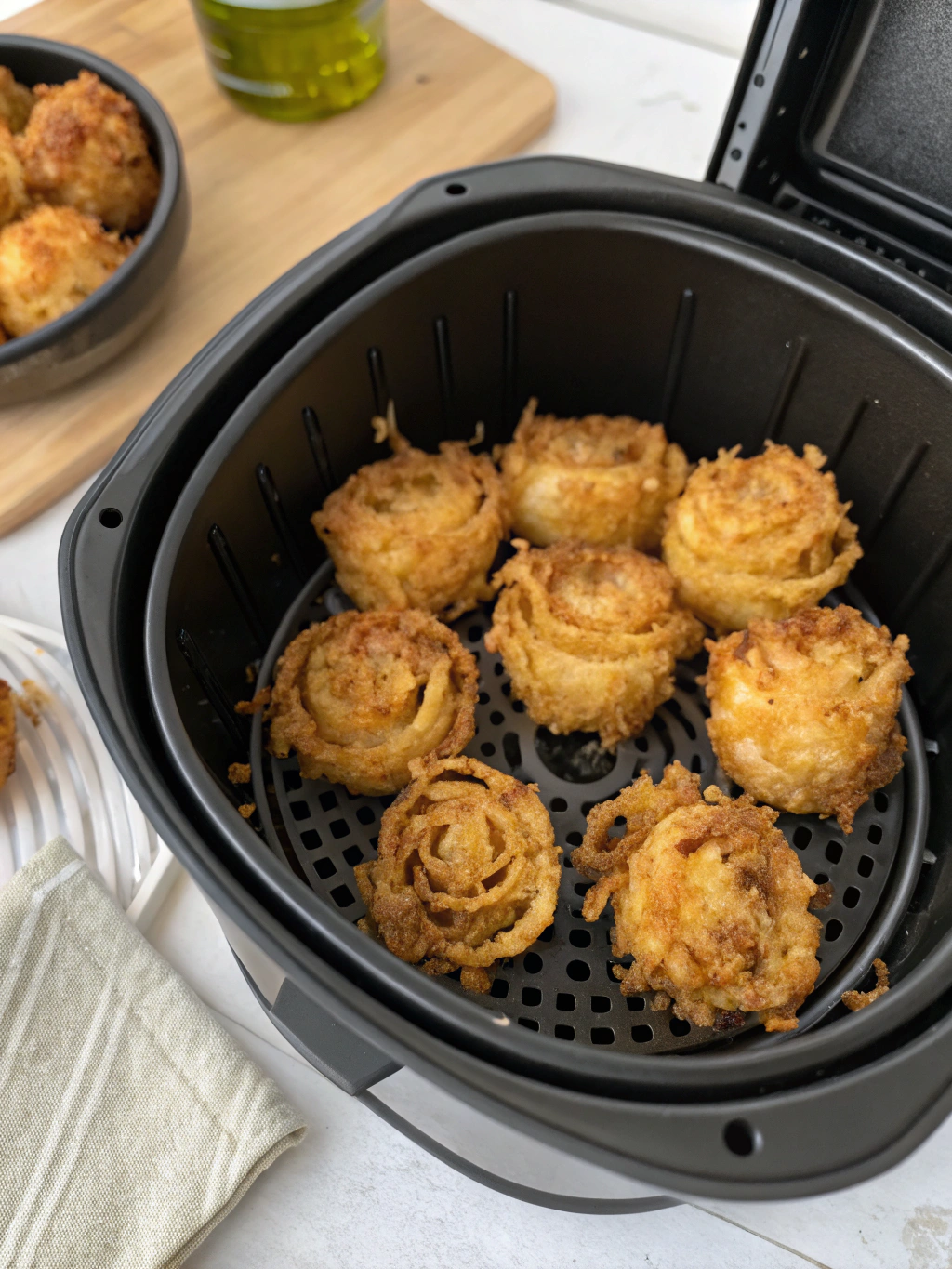 Crispy Mini Blooming Onions in Air Fryer
