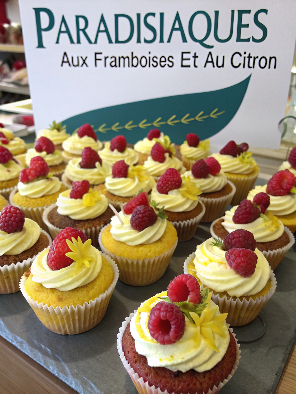 Cupcakes Paradisiaques aux Framboises et au Citron