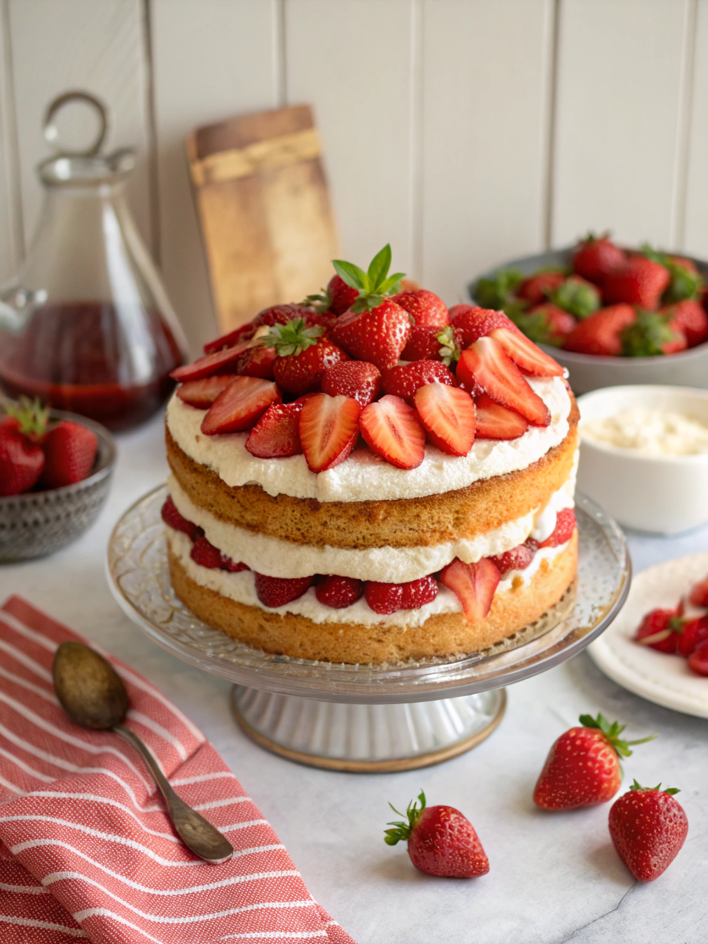 Double Strawberry Cake