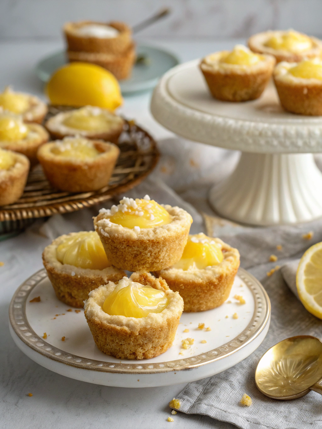 Mouthwatering Lemon Bar Cookie Cups