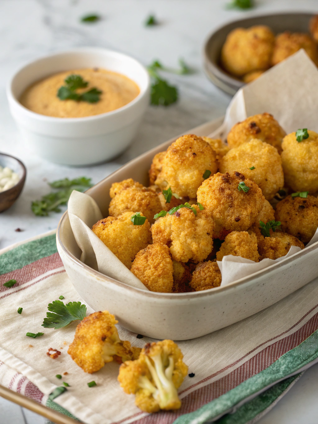 Golden Crispy Cauliflower Bites