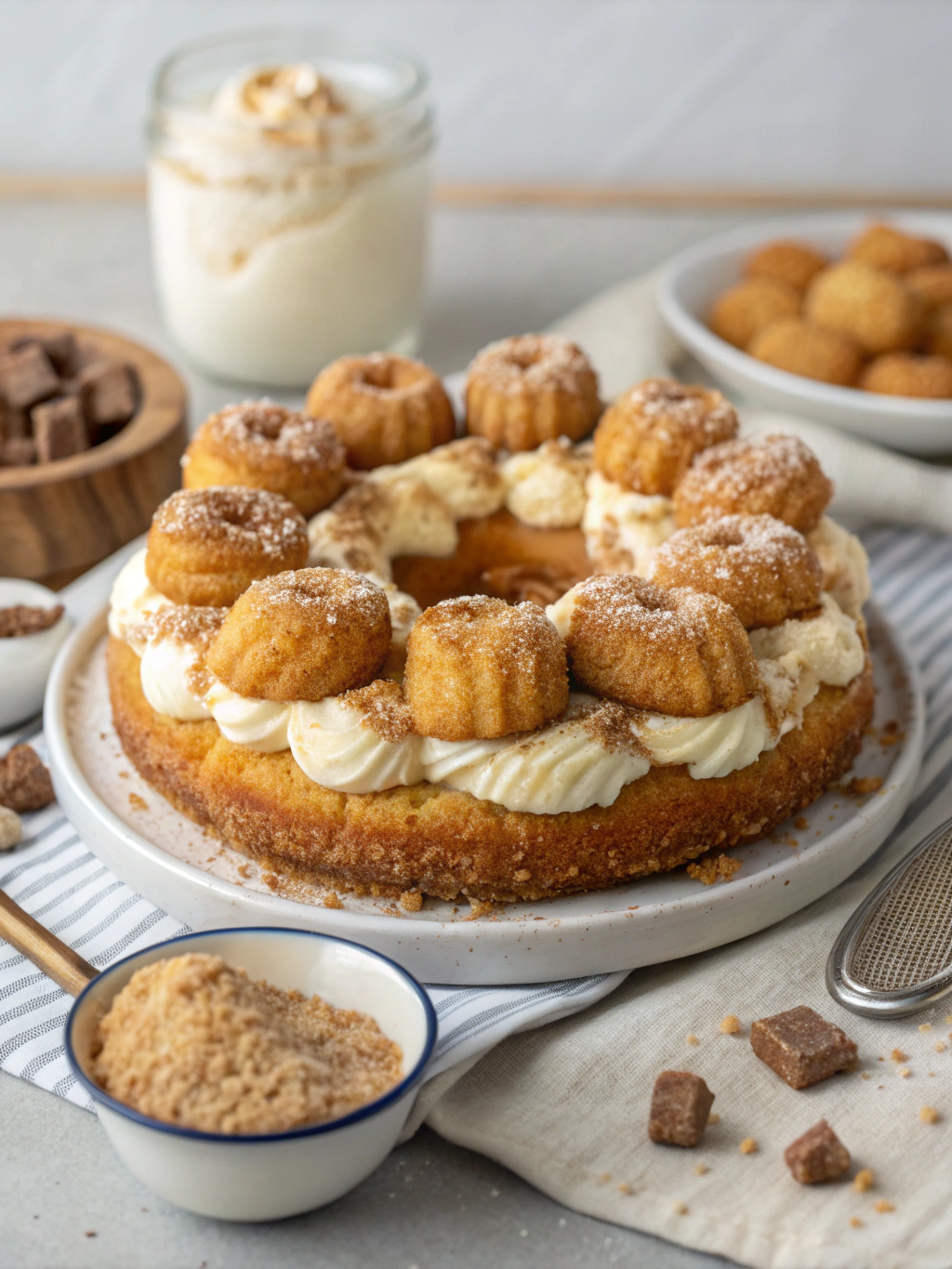 Irresistible Churro Cheesecake Donut Cookies