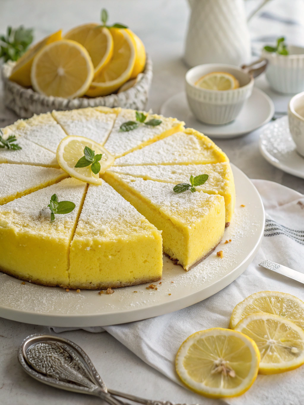 Refreshing Lemon Italian Lemon Cream Cake