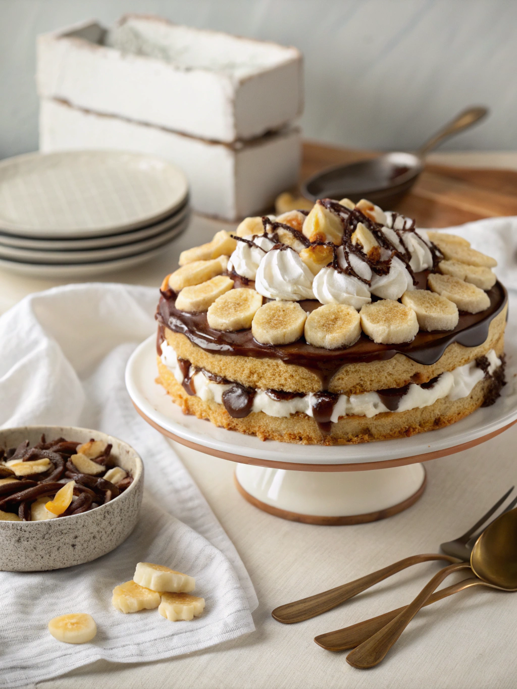 No-Bake Banana Split Cake