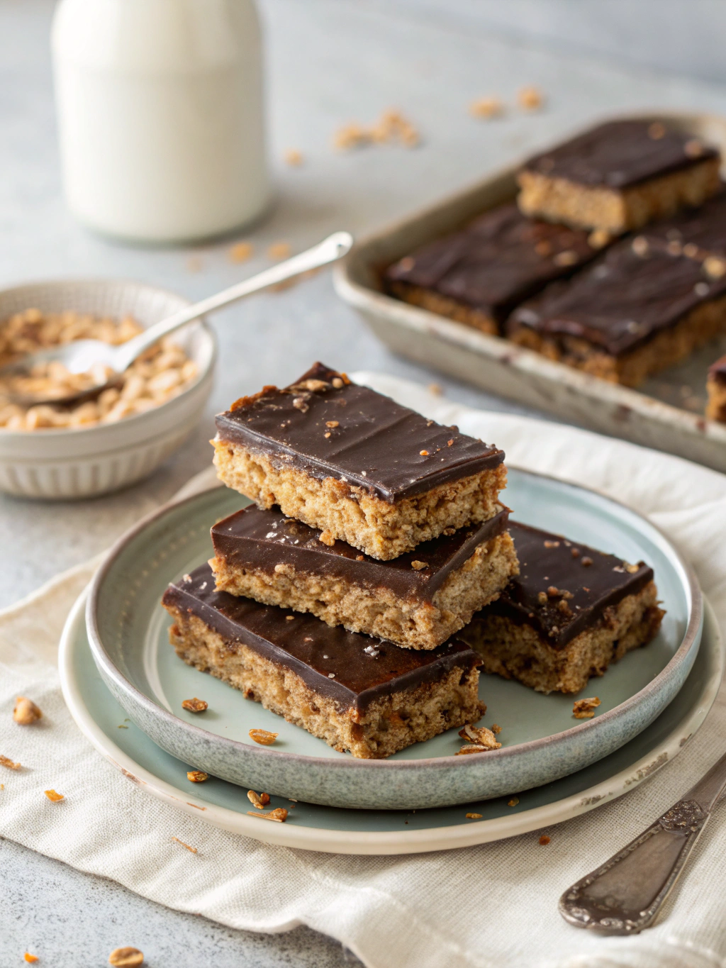 No-Bake Chocolate Oat Bars