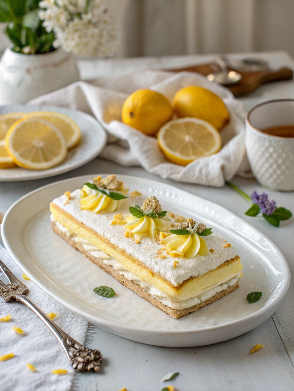 No-Bake Lemon Eclair Cake