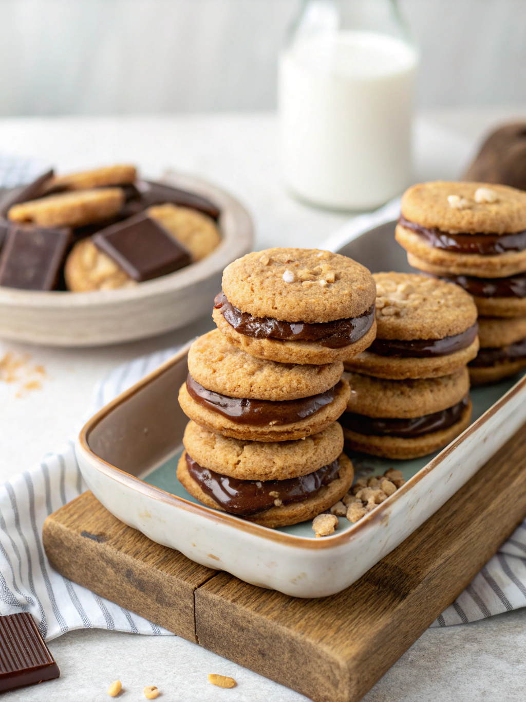 Peanut Butter S’mores Sandwich Cookies