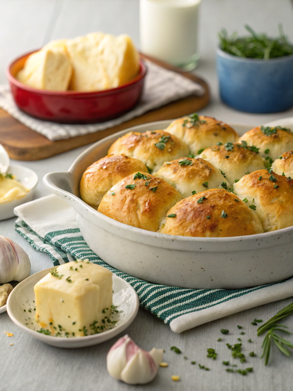 Pillsbury Biscuit Garlic Butter Cheese Bombs