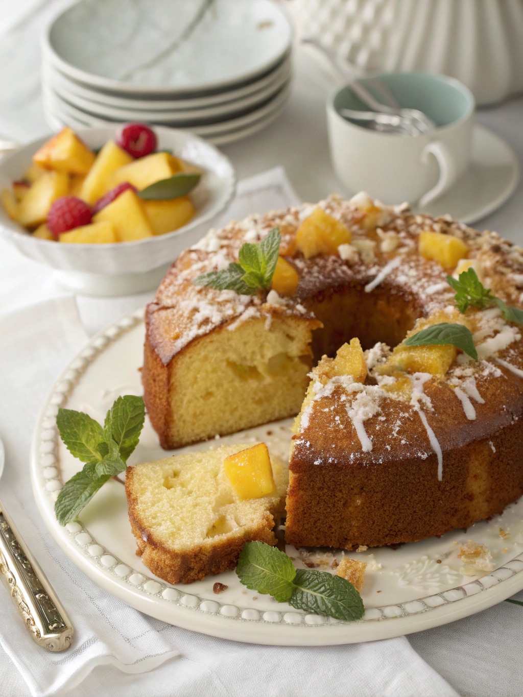 Pina Colada Pound Cake