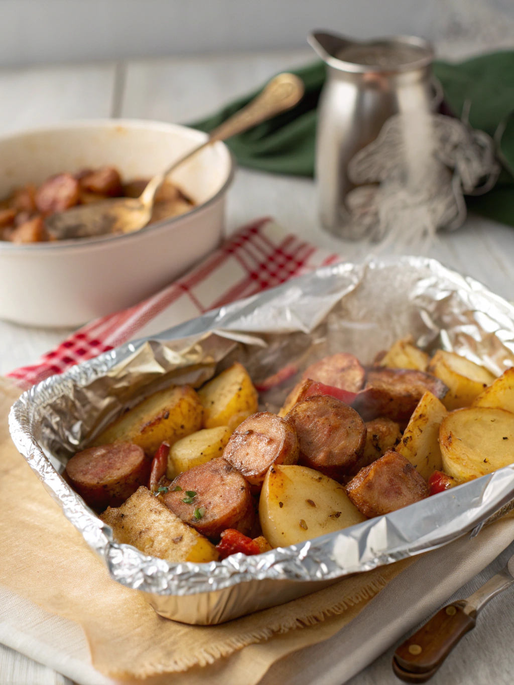 Sausage & Potato Foil Packet
