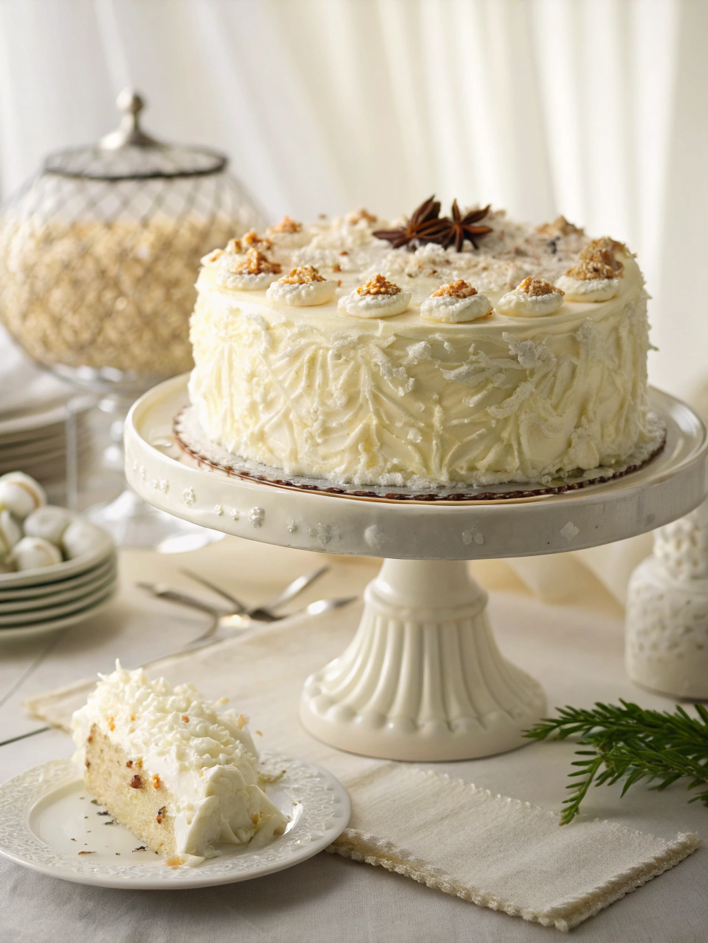 White German Chocolate Cake