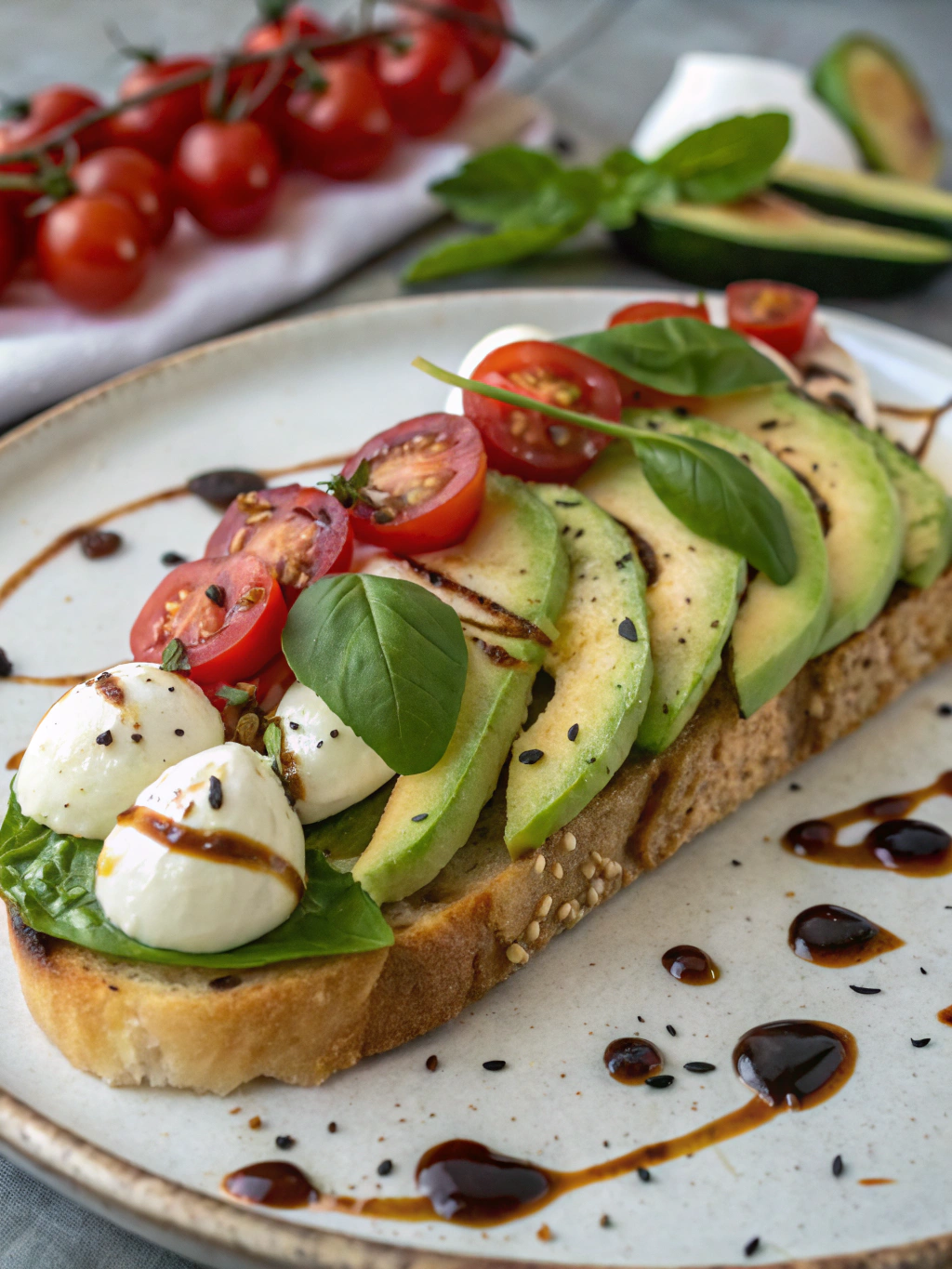 Caprese Avocado Toast