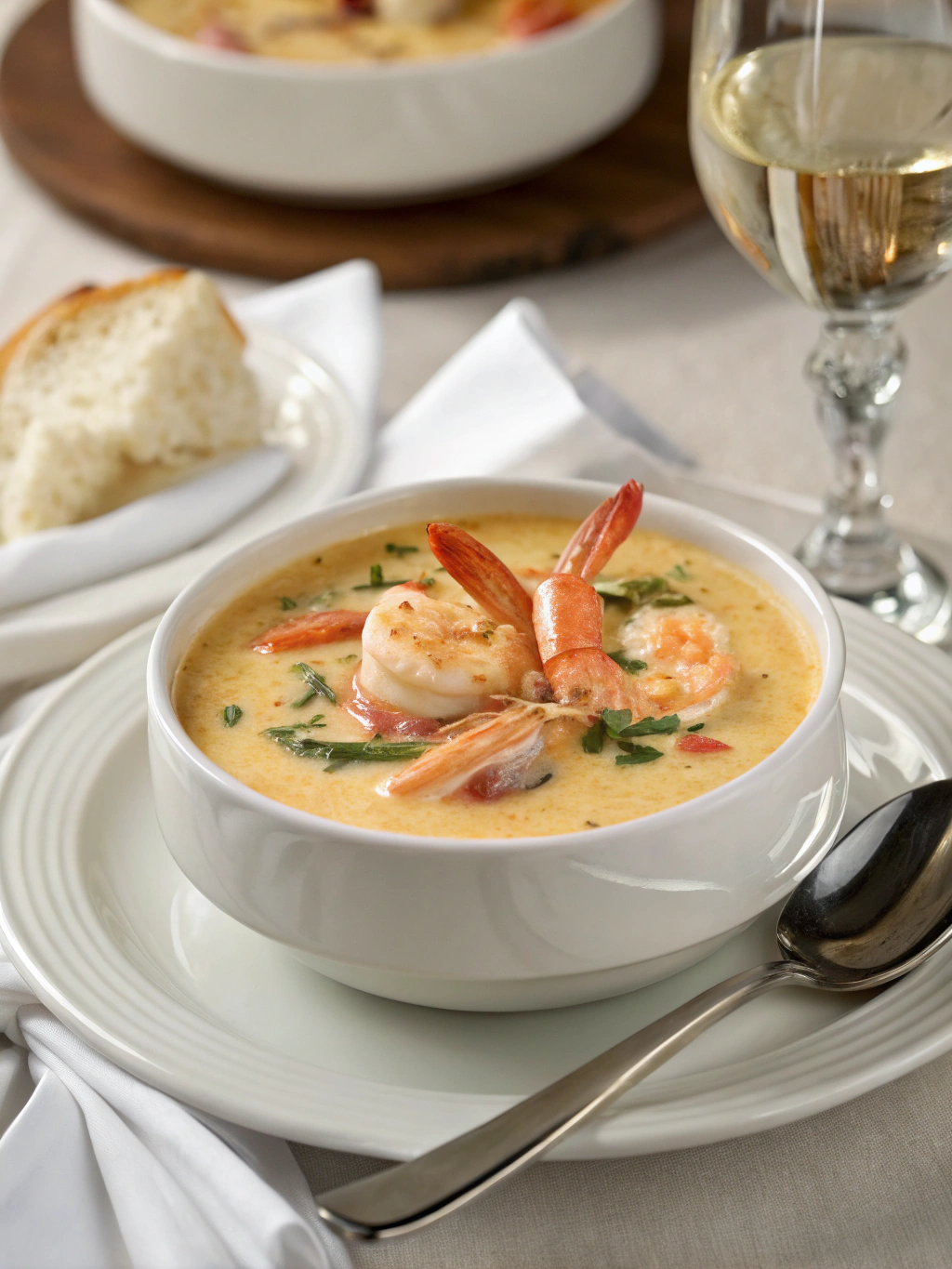 Creamy Crab and Shrimp Seafood Bisque