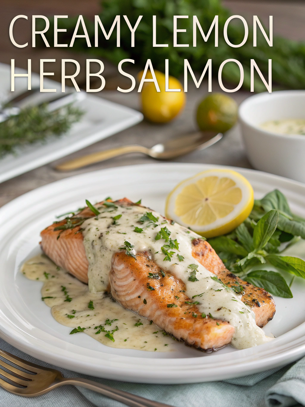 Creamy Lemon Herb Salmon