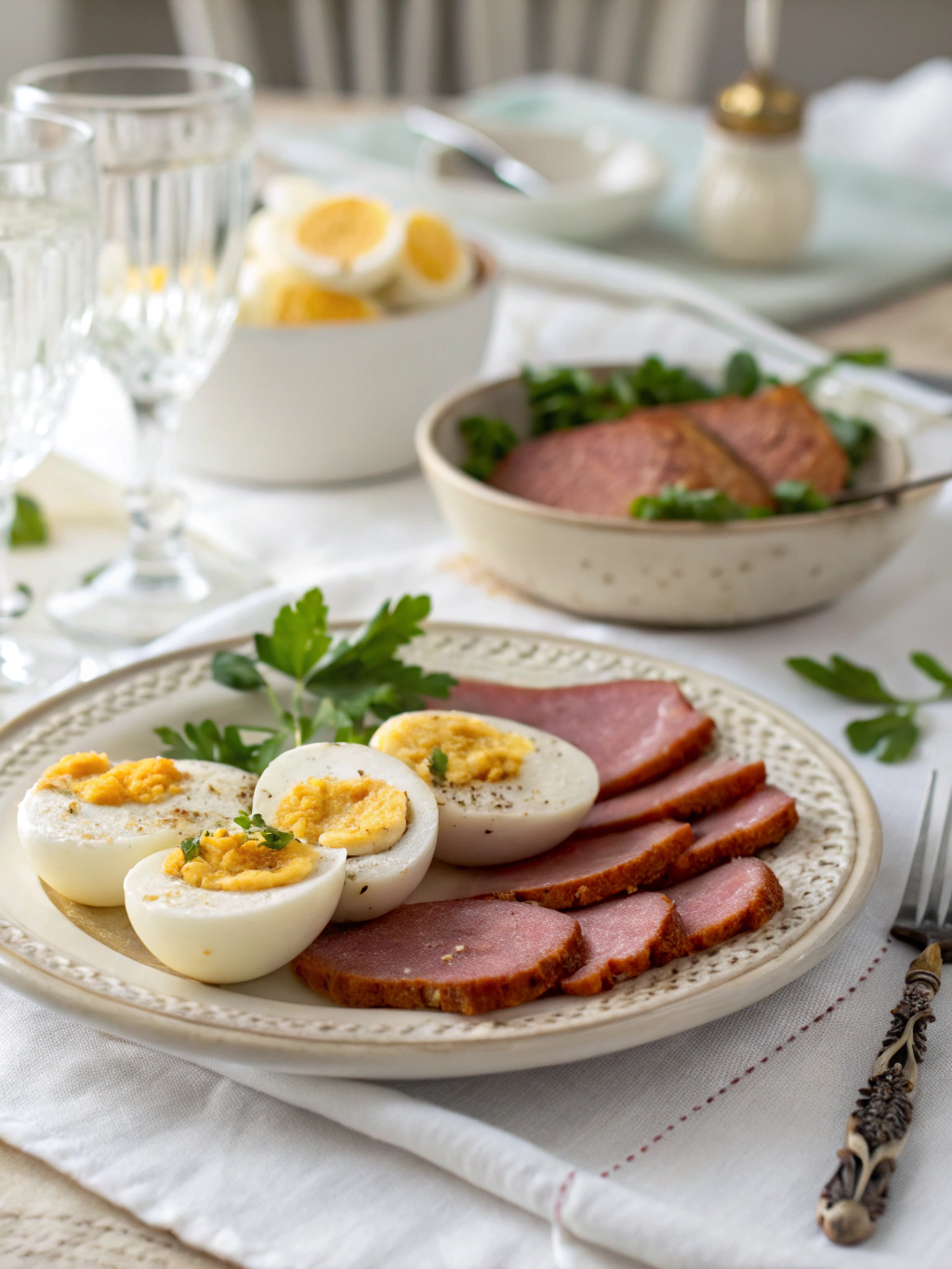 Eggs with Ham