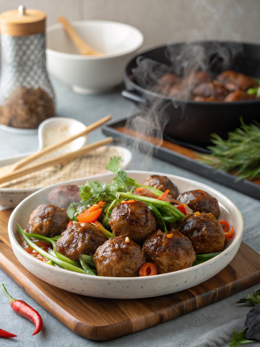 Korean Barbecue Meatballs