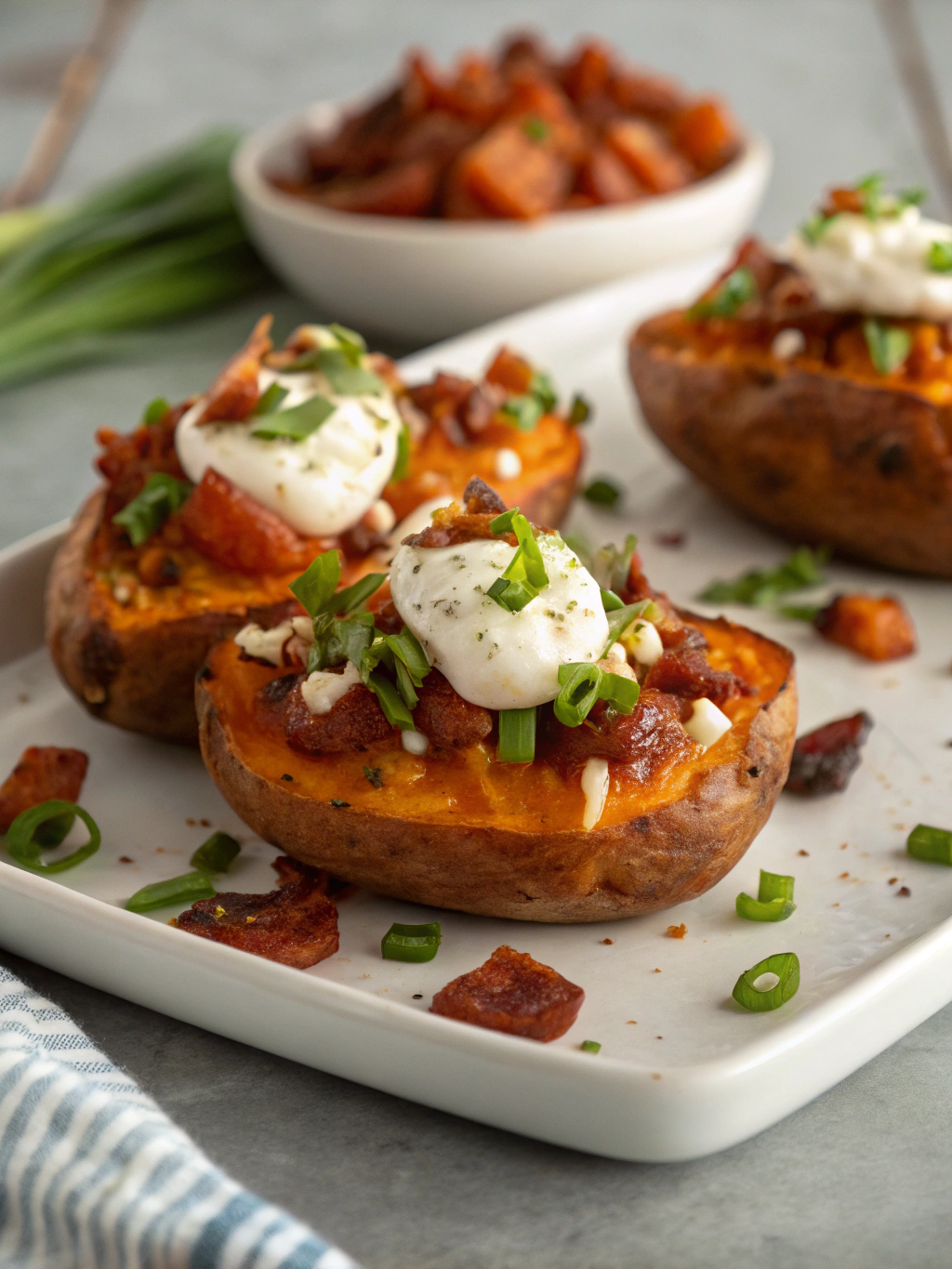 Loaded Sweet Potato Bites
