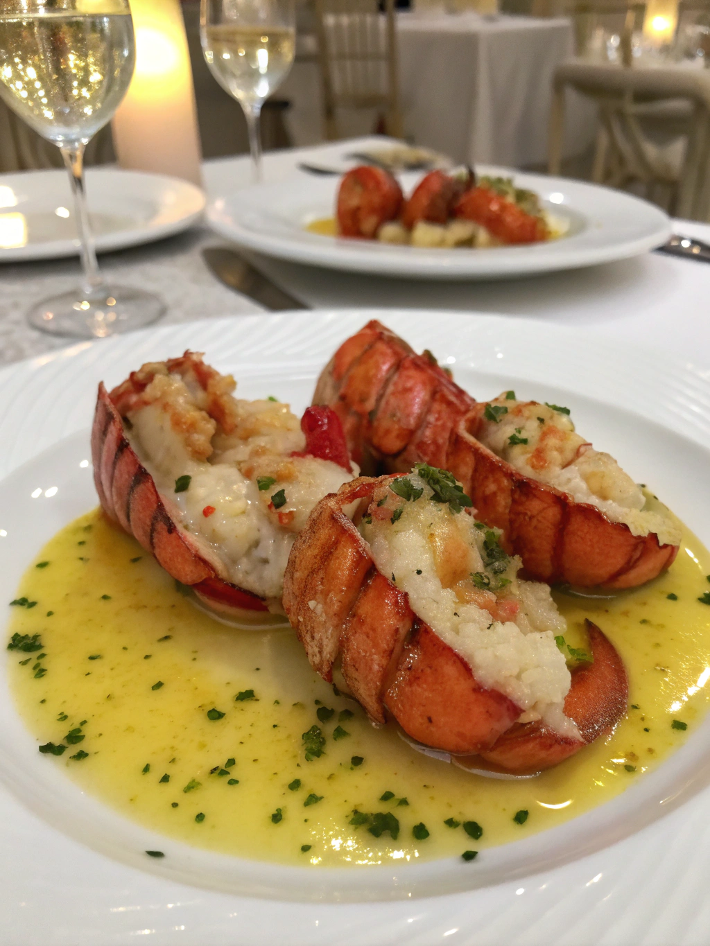 Lobster Bites with Garlic Butter Sauce