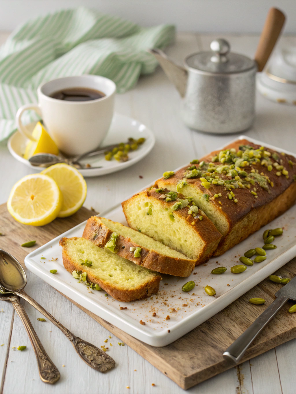 Pistachio Lemon Breakfast Bread