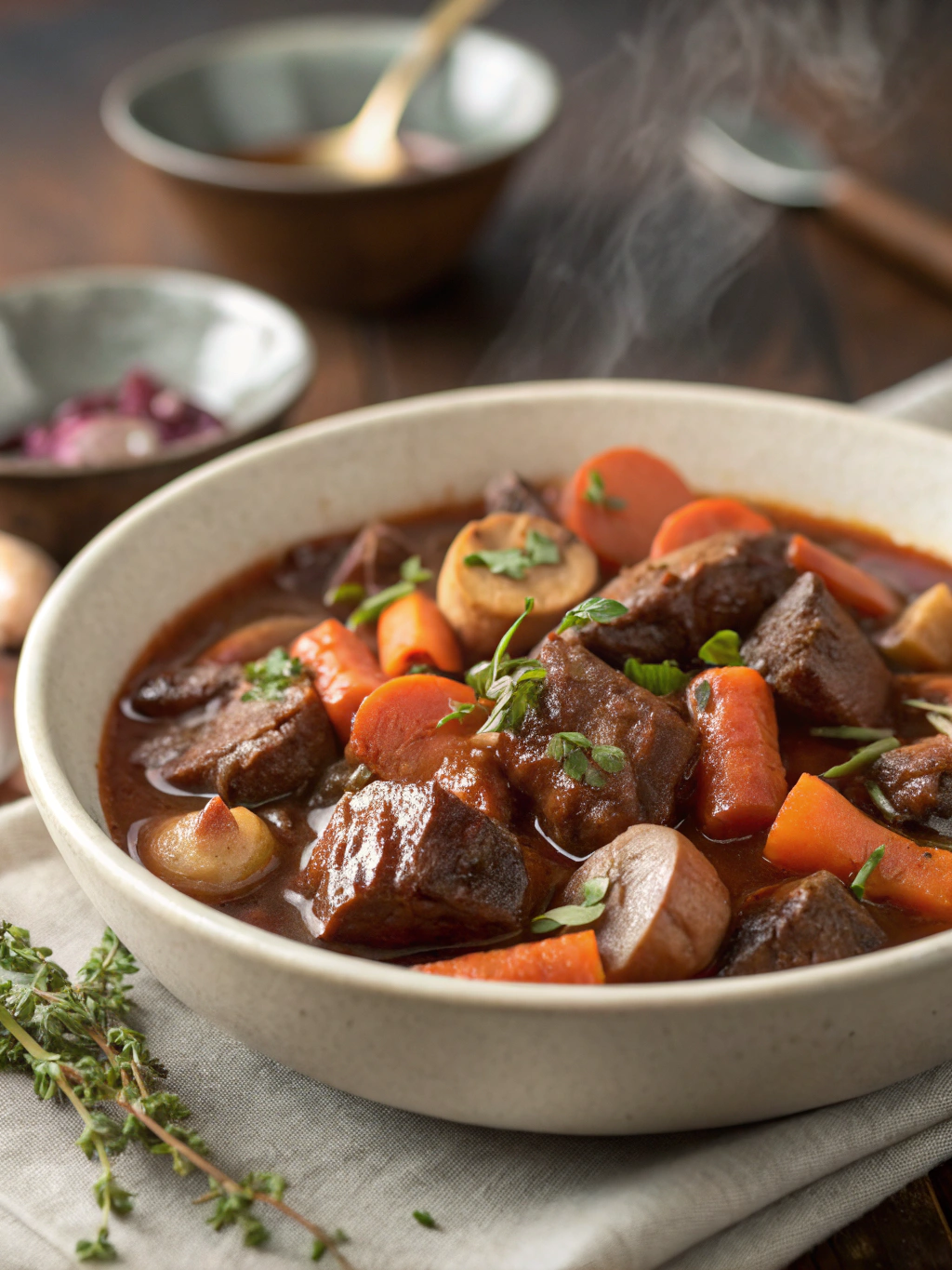 Slow-Cooked Beef Bourguignon