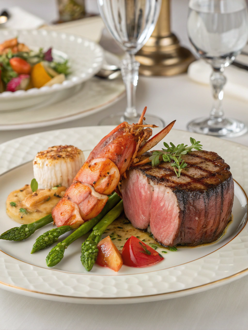 Surf and Turf Filet Mignon with Lobster