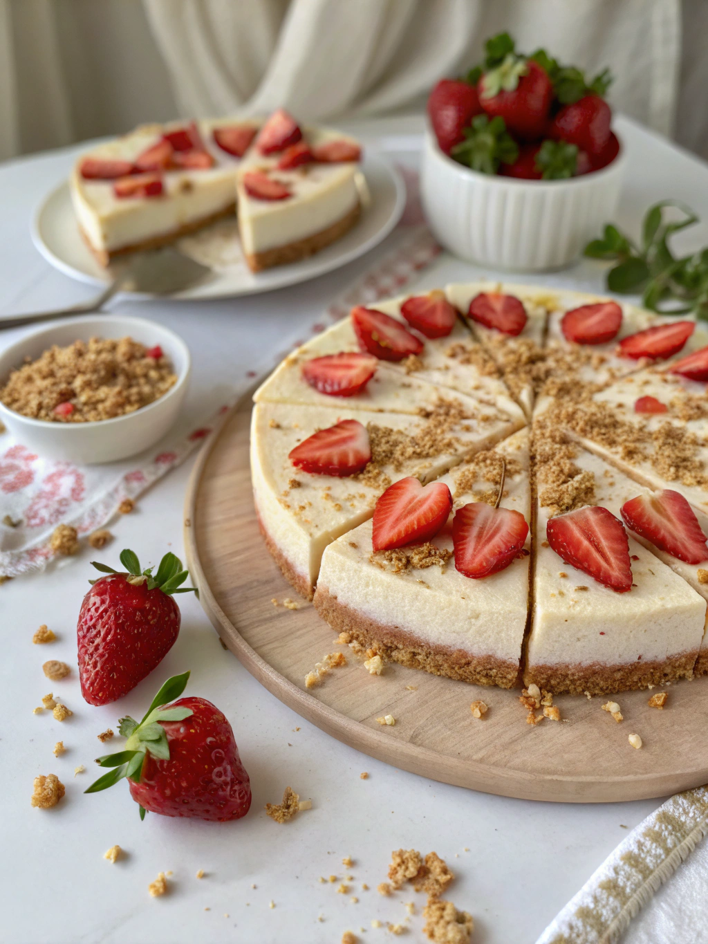 Strawberry Crunch Cheesecake